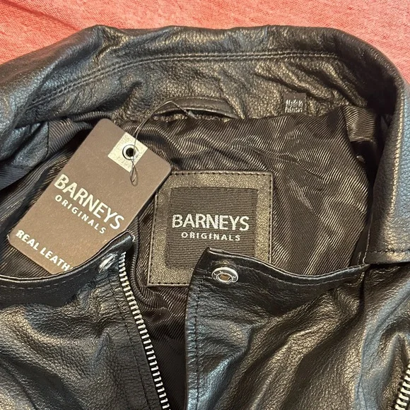 NWT Barney's real leather jacket Clara Size 16 - Picture 5 of 8